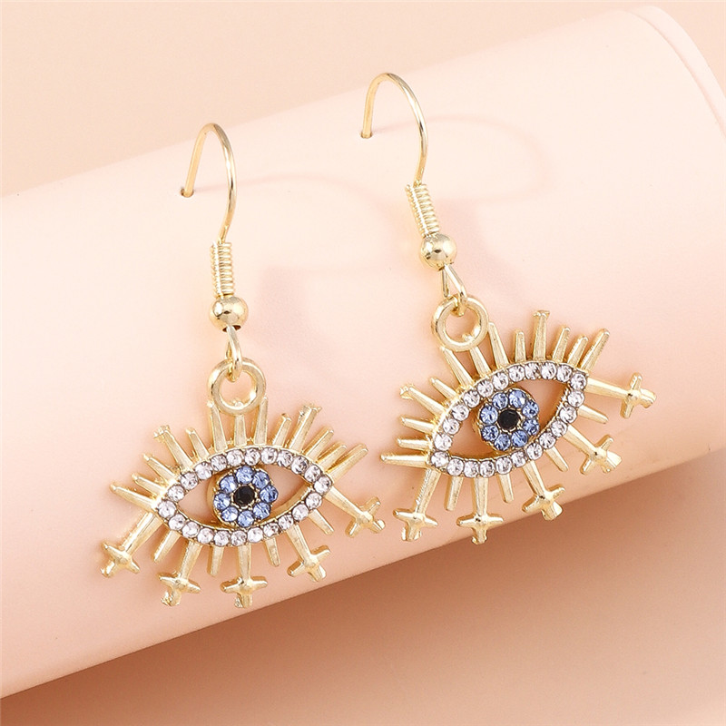 Women Accessories Nepal - Aihua-女性用のターキッシュアイイヤリング