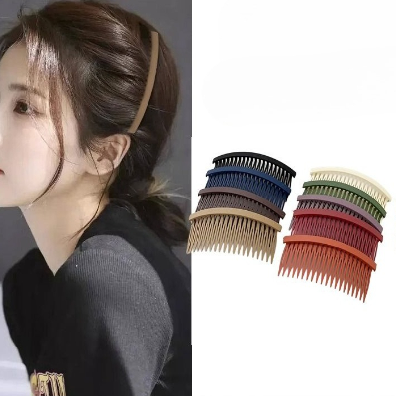 Women Accessories Wholesale China - Solod カラープラスチックサイドヘアツイストコームフレンチツイストコーム女性のための 20 歯細かいヘアクリップファッションヘアアクセサリー卸売