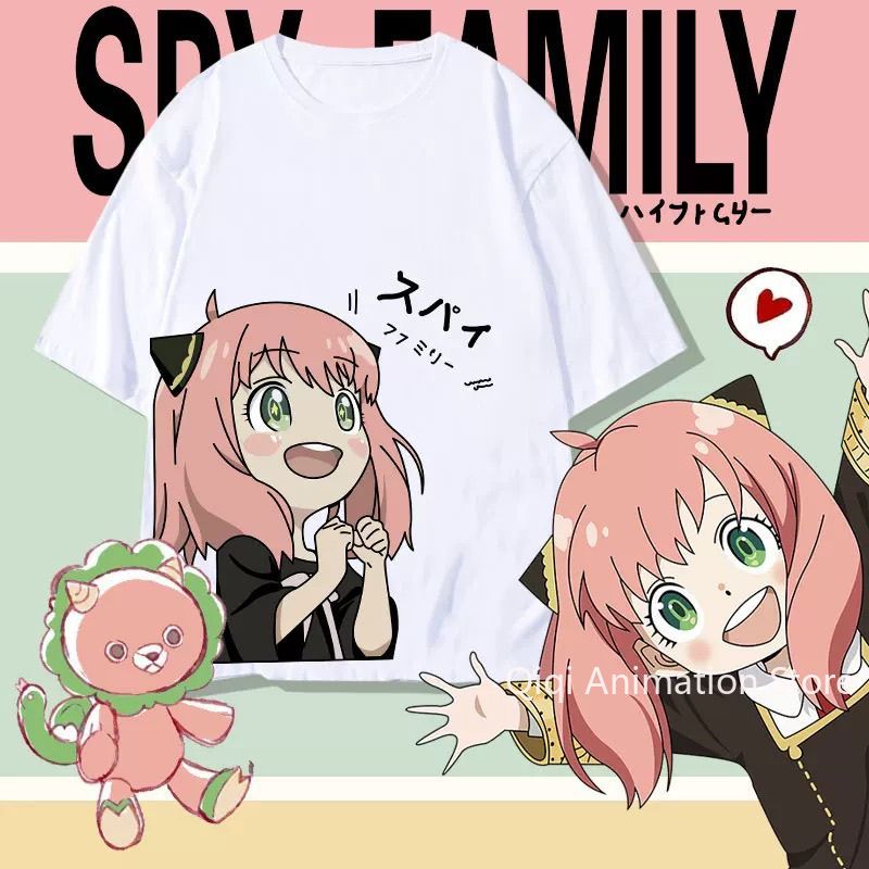 Women'S Accessories Clothing - SPY×FAMILY アニメ アーニャ・フォージャー周辺半袖 Tシャツ 面白い レディース