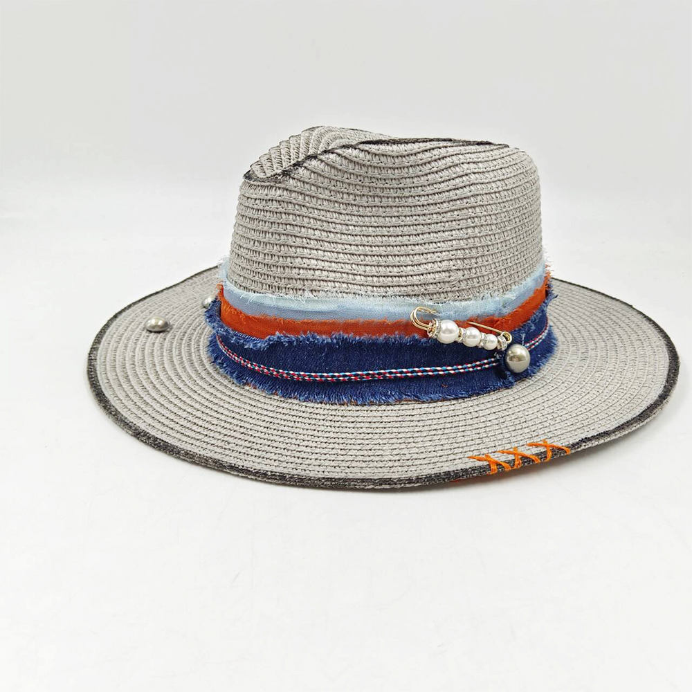 男性と女性のための手縫いの麦わら帽子,日焼け止め,ジャズの羽 - Women Accessories Wholesale China のレビューと価格