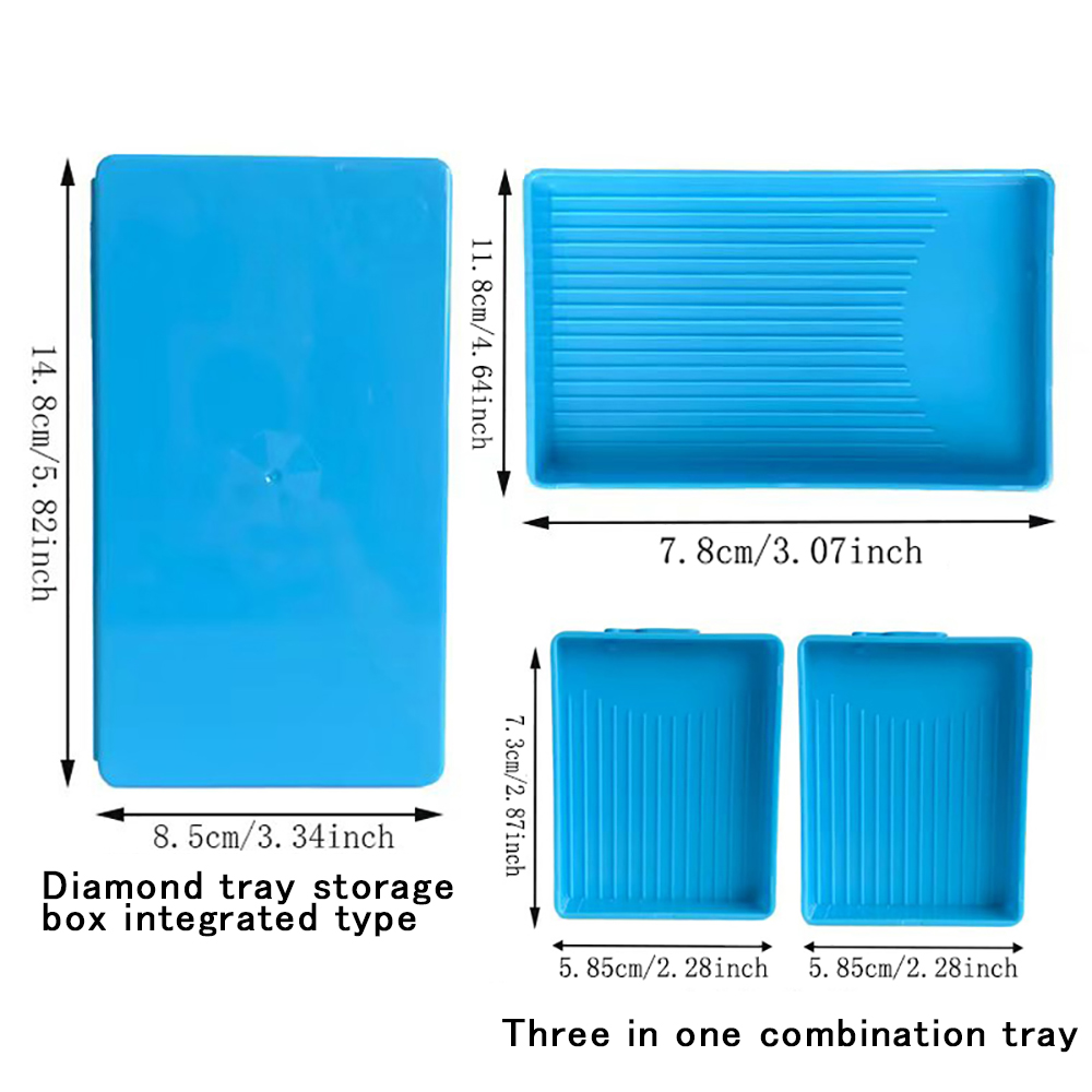 蓋付きダイヤモンドペインティングトレイ、積み重ね可能な収納樹 - Women Accessories Box のレビューと価格