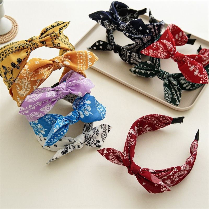 ファッションコットンカシューフラワー柄プリントソフトワイドヘ - Women Accessories Wholesale China のレビューと価格