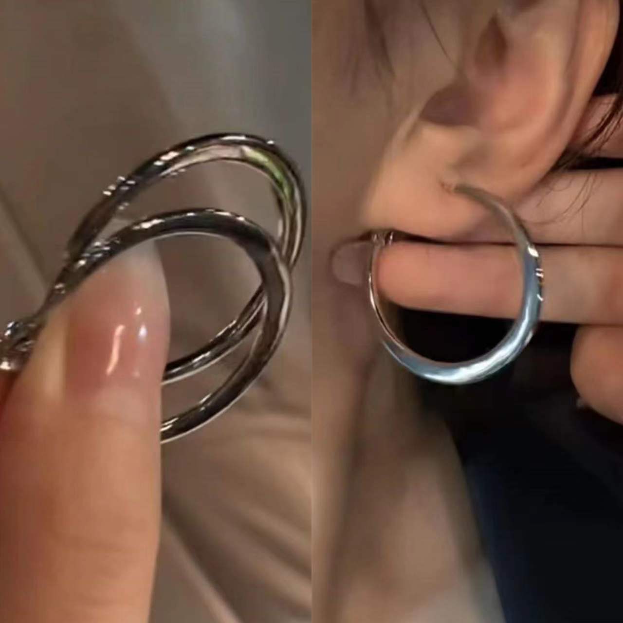 女性のための幾何学的な蝶ネクタイのペンダントイヤリング,ヴィ - Women'S Emo Accessories のレビューと価格