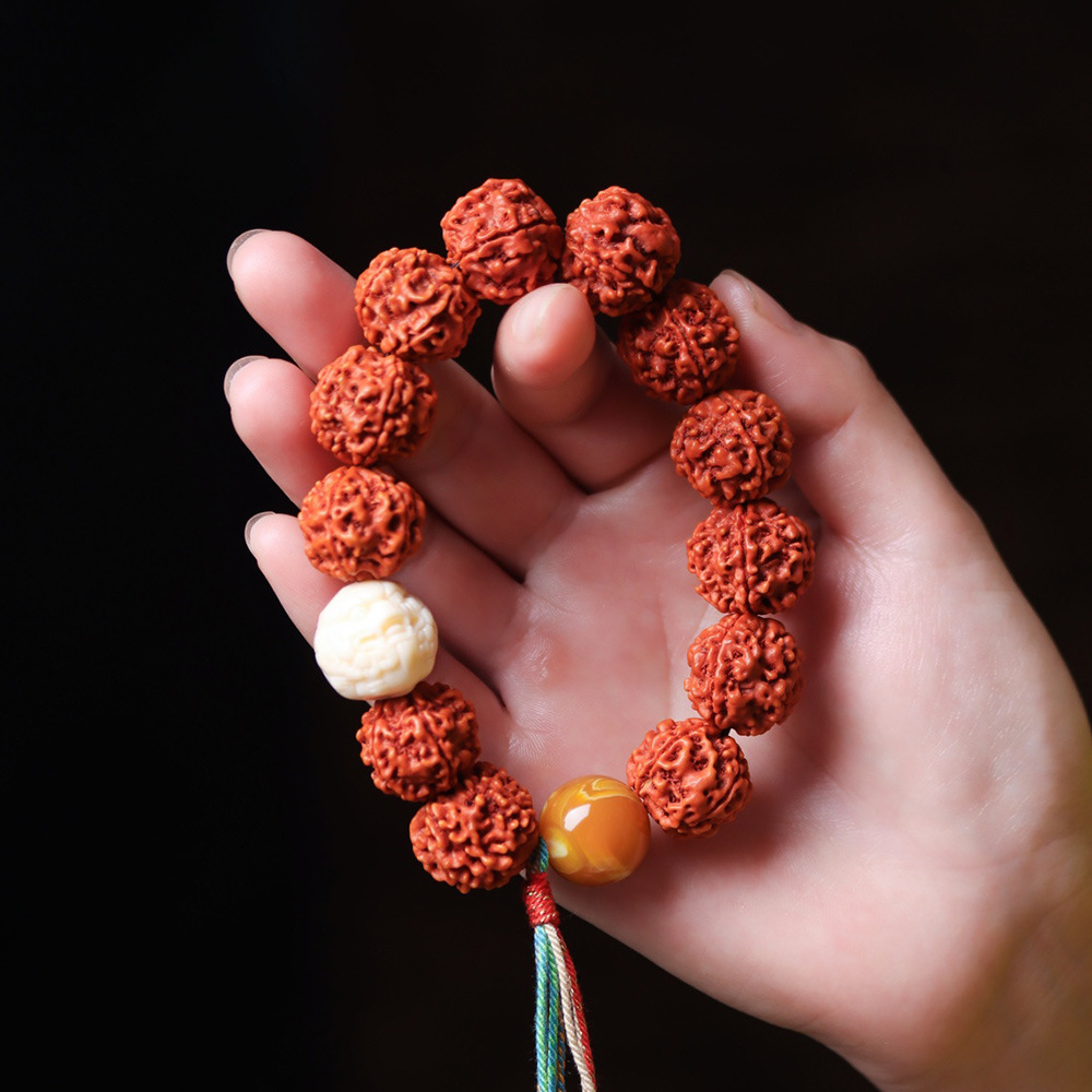 ネパール五弁フルミートドラゴン模様金剛菩提樹の種ブレスレット - Women Accessories Nepal のレビューと価格