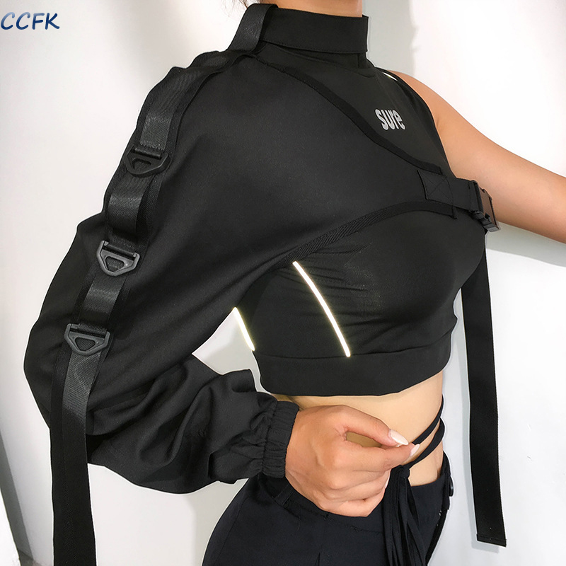 Y2k-女性用反射モデルTシャツ,女の子用パンクウェア,不規 - Women'S Emo Accessories のレビューと価格