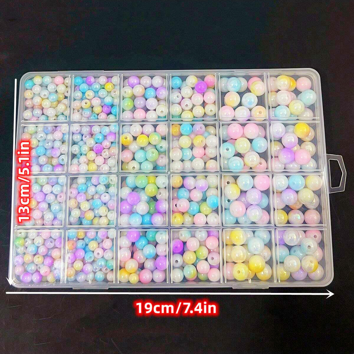 800個/24グリッドセットボックス 6mm/8mm/10m - Women Accessories Box のレビューと価格