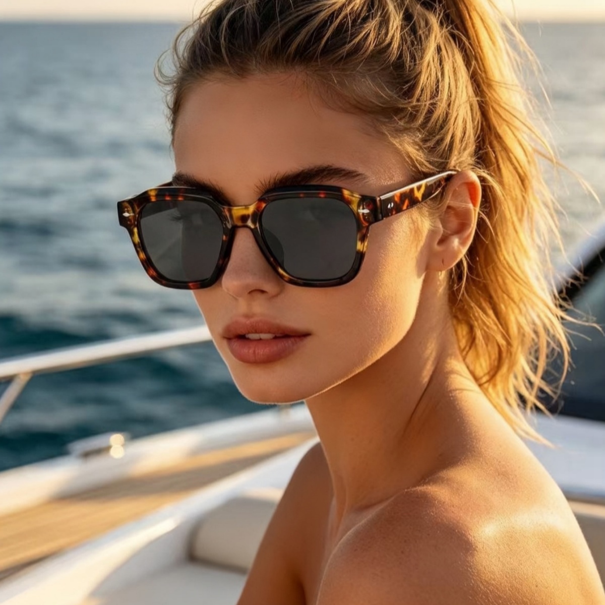 1個入り 欧米風レトロスクエアファッションサングラス 男女兼 - Women'S Accessories Accessorize のレビューと価格