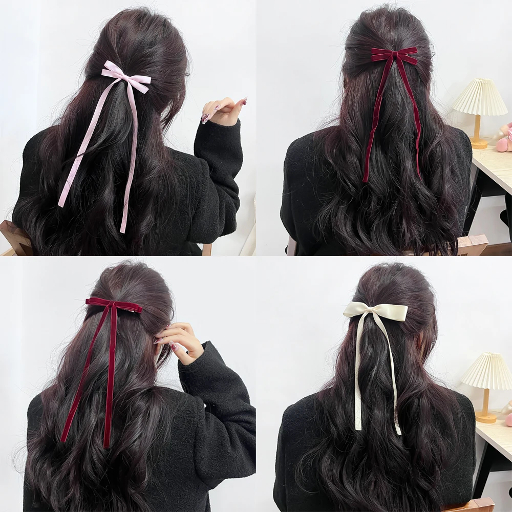 卸売 1 ピース/ロットバレエスタイルガール弓ロングリボンヘ - Women Accessories Wholesale China のレビューと価格