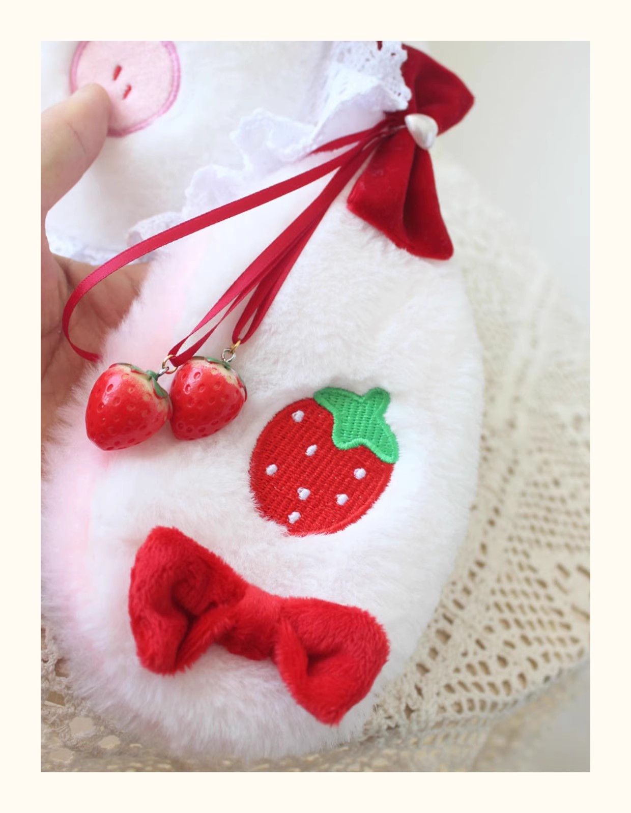 ロリータ 大容量 ソフトガール イチゴウサギ パールチェーン - Women Accessories Dropshipping のレビューと価格