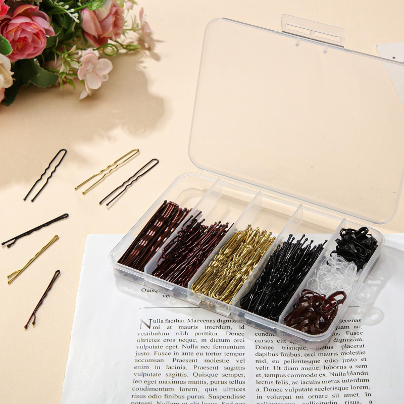 1箱480個入りヘアスタイリングアクセサリーキット U字型ヘ - Women Accessories Box のレビューと価格
