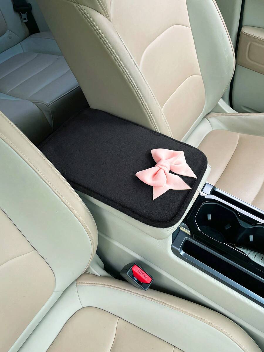 1pc リボン装飾カーアームレストボックスパッド、クリエイテ - Women Accessories Box のレビューと価格