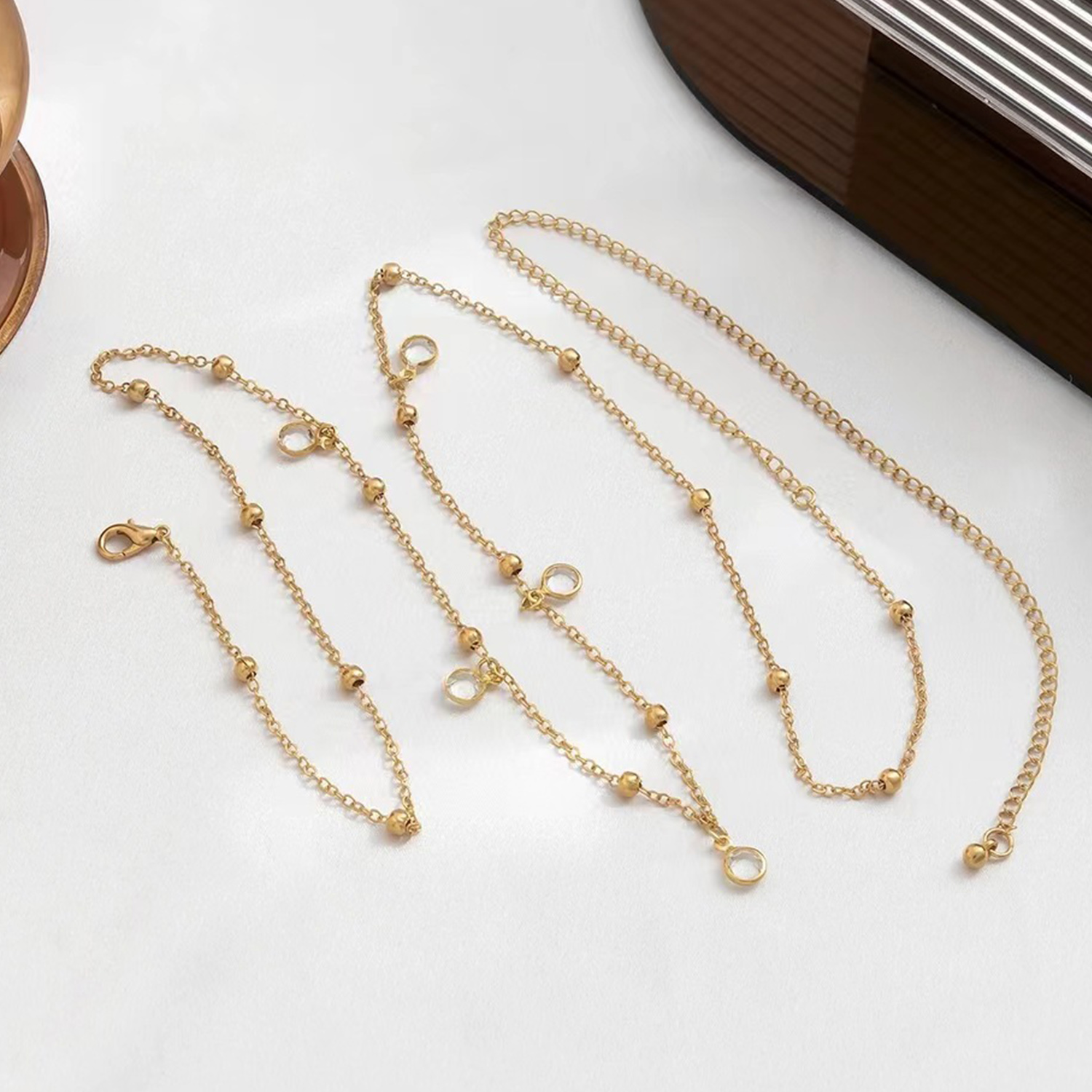 女性のためのきらびやかなクリスタルベリーチェーン,セクシーな - Women Accessories Dropshipping のレビューと価格