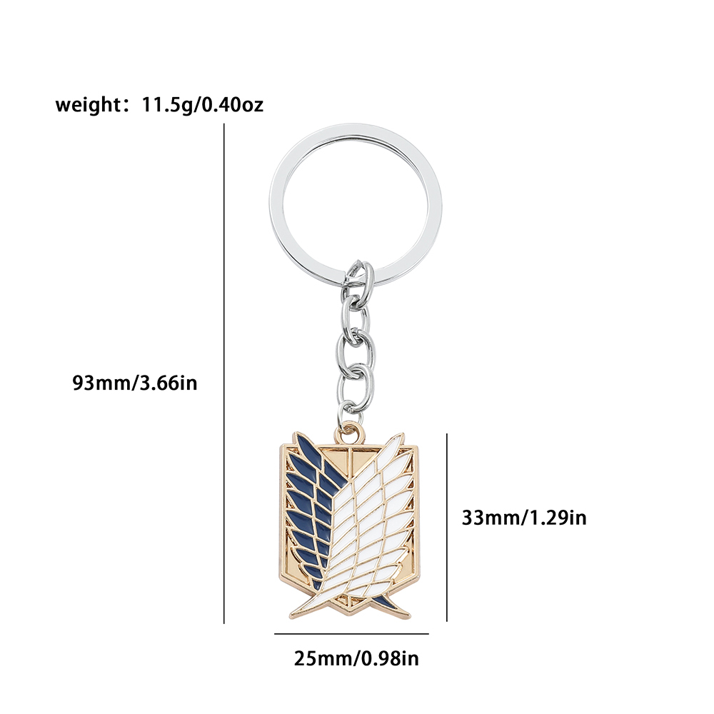 アニメ「進撃の巨人」エナメルバッジペンダント装飾メタルキーホ - Women'S Key Accessories のレビューと価格