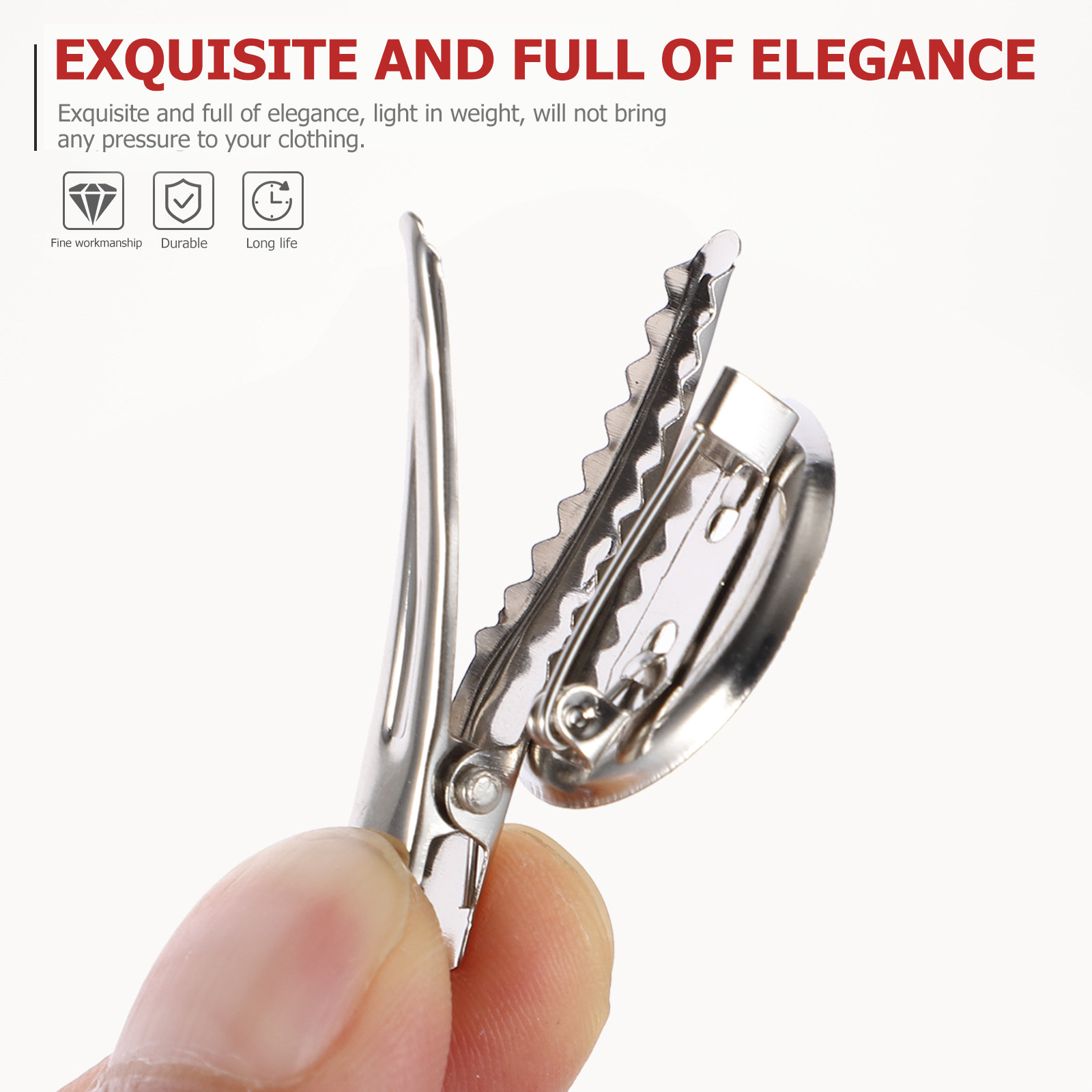 40個入り ブローチピン トレイクリップ 頑丈な鉄製ブローチ - Women'S Accessories Clothing のレビューと価格