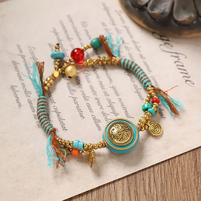 チベットレトロ織りブレスレット ネパール銅ビーズ エイリアン - Women Accessories Nepal のレビューと価格