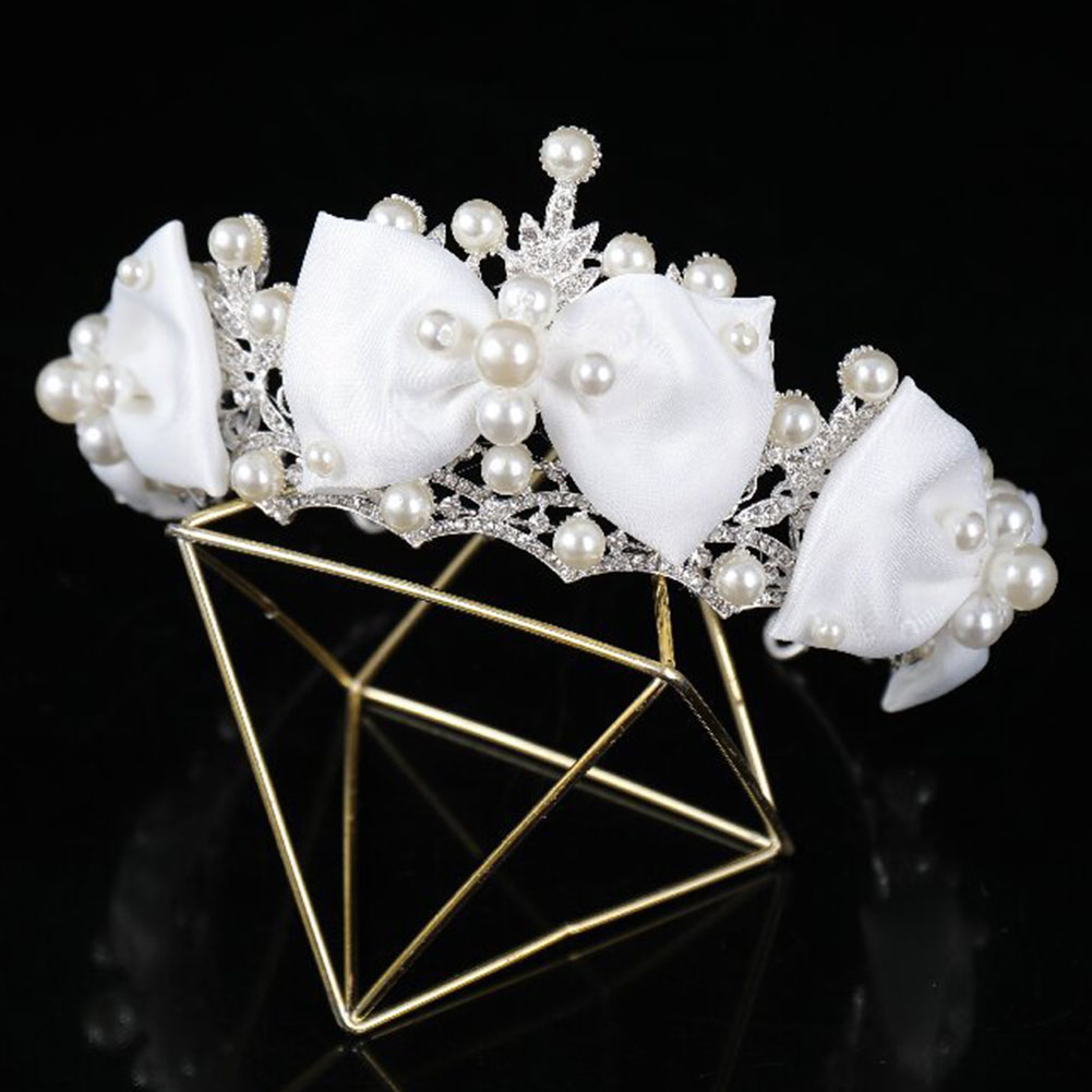 ブライダルクラウンクイーンヘッドバンド女性ボウタイヘアアクセ - Queen Accessories のレビューと価格