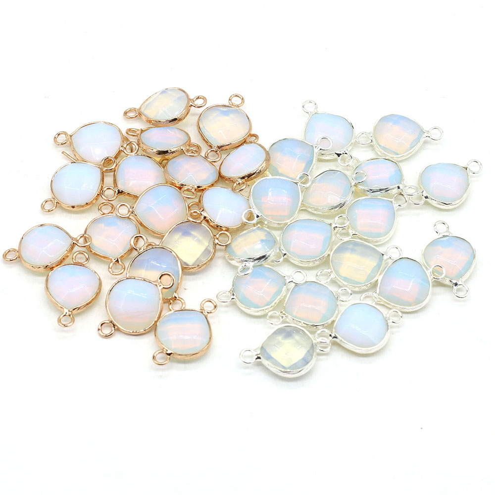2 個天然石コネクタ脂肪水ドロップペンダントチャーム DIY - Women Accessories Dropshipping のレビューと価格