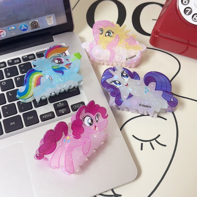 ハスブロマイリトルポニーシャークヘア爪クリップかわいい漫画ポ - Woman Accessory のレビューと価格