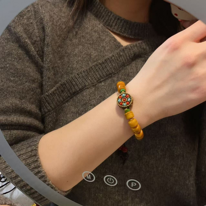 ヤクの骨マッチングネパールブレスレット男性と女性/カップル飾 - Women Accessories Nepal のレビューと価格