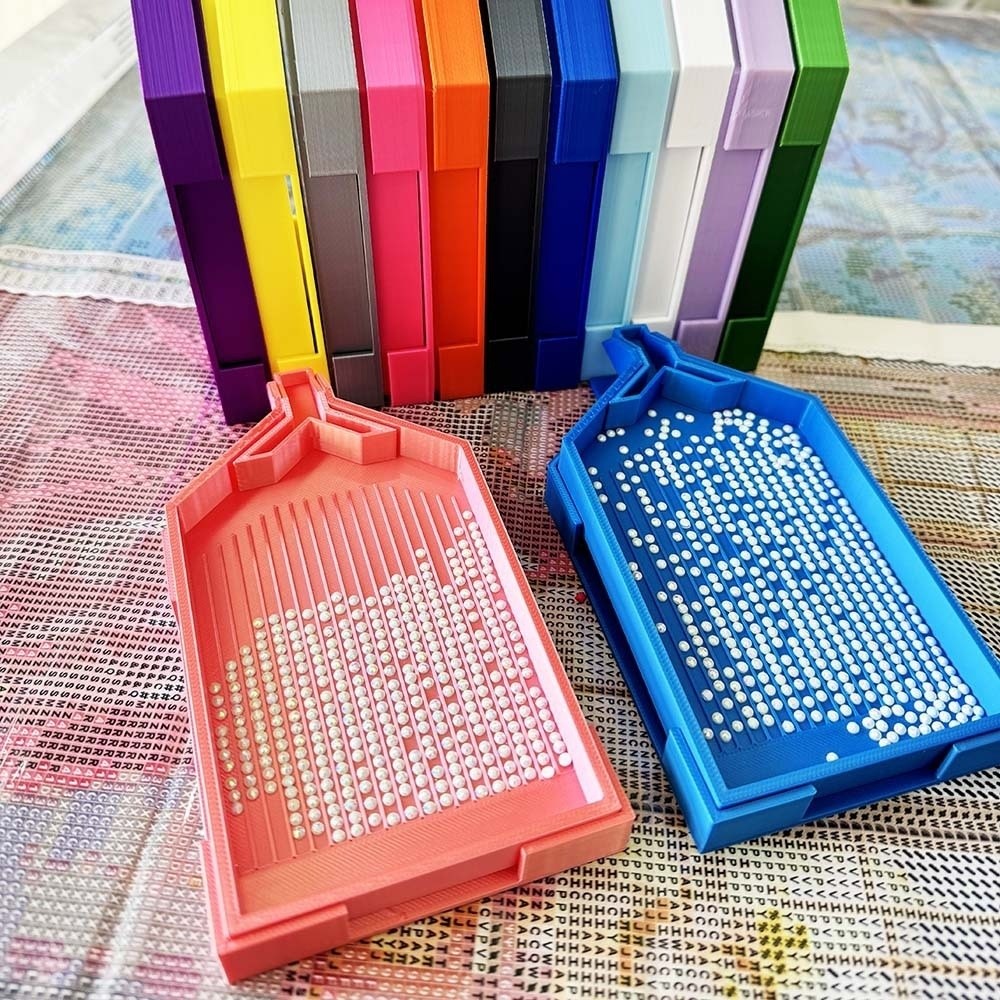 DIY クラフト大型ダイヤモンド塗装トレイ刺繍大容量ドリル収 - Women Accessories Box のレビューと価格
