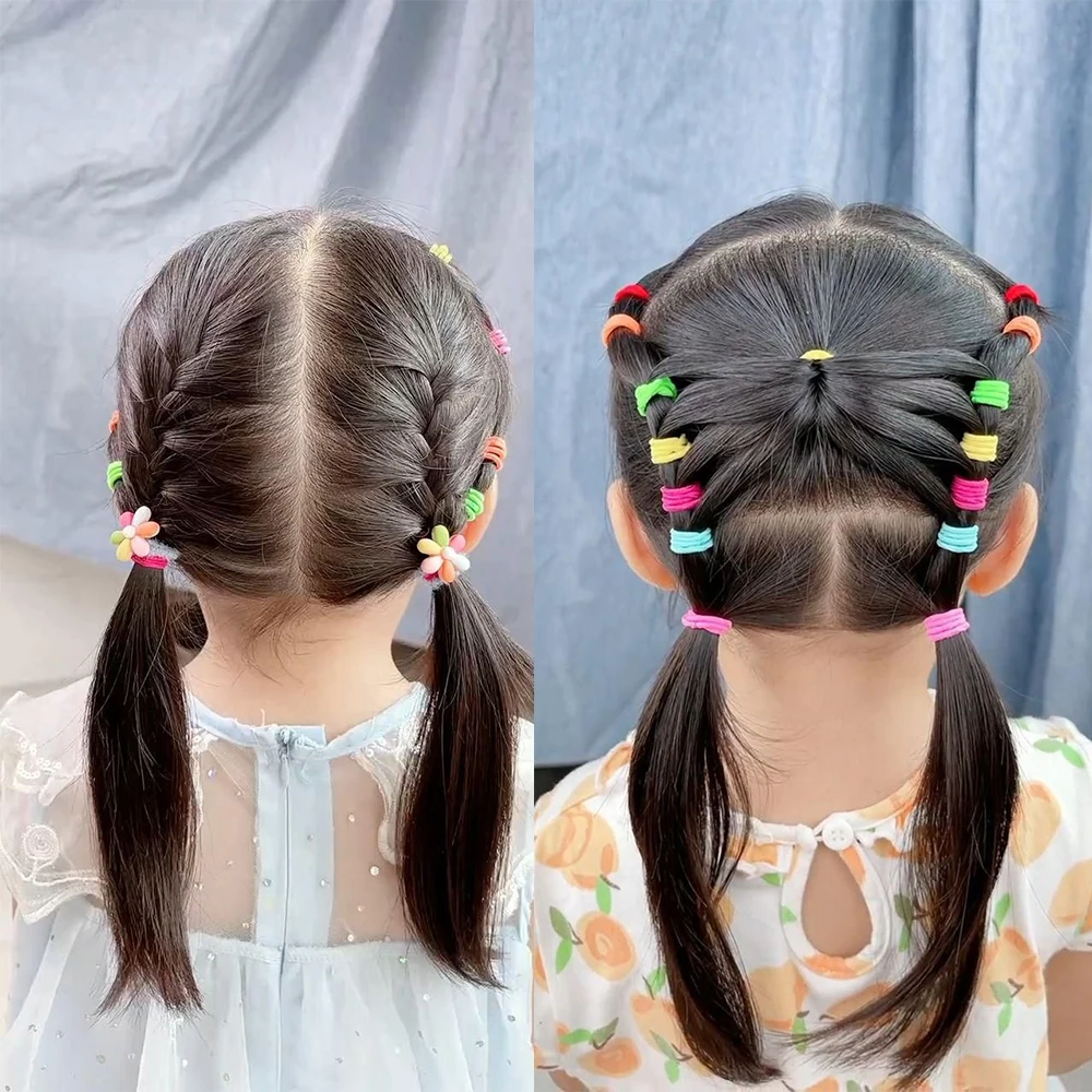 50 個高弾性ゴムバンド女性女の子黒髪ネクタイ子供子供ワイド - Women Accessories Wholesale China のレビューと価格