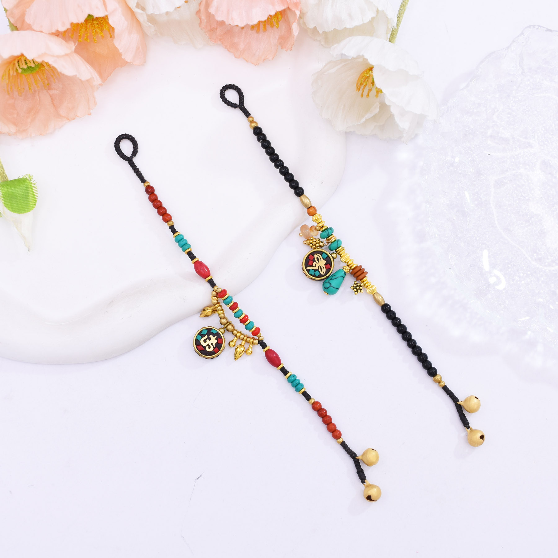 レトロボヘミアンチベットブレスレット 女性用 エスニックネパ - Women Accessories Nepal のレビューと価格