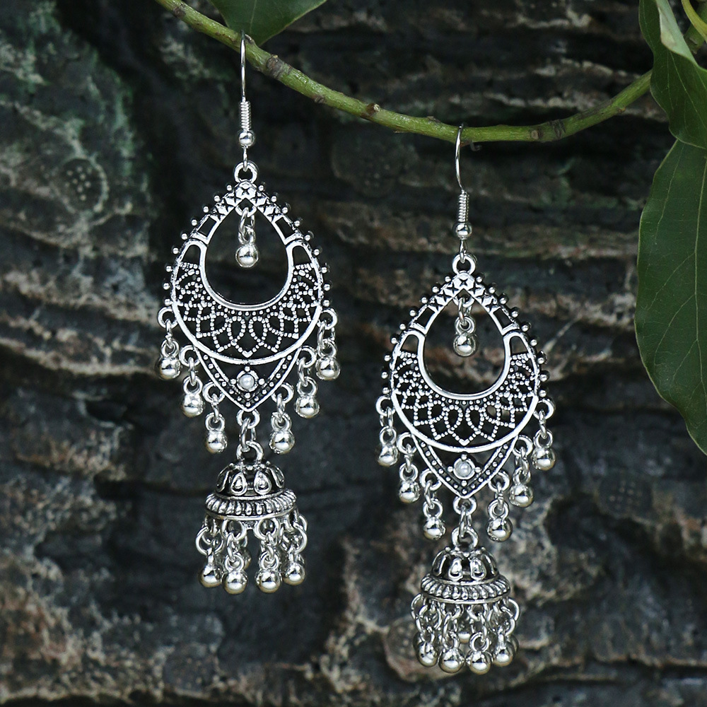 ネパールアクセサリーランタンイヤリング手作りアンティークシル - Women Accessories Nepal のレビューと価格