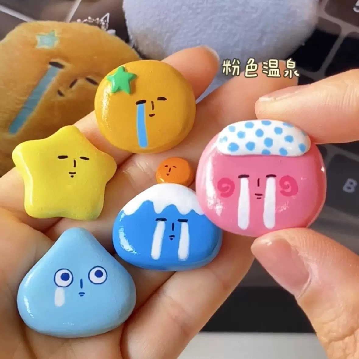 INS クライイングフェイスヘアクリップ 漫画スター 太陽  - Women Accessories Dropshipping のレビューと価格