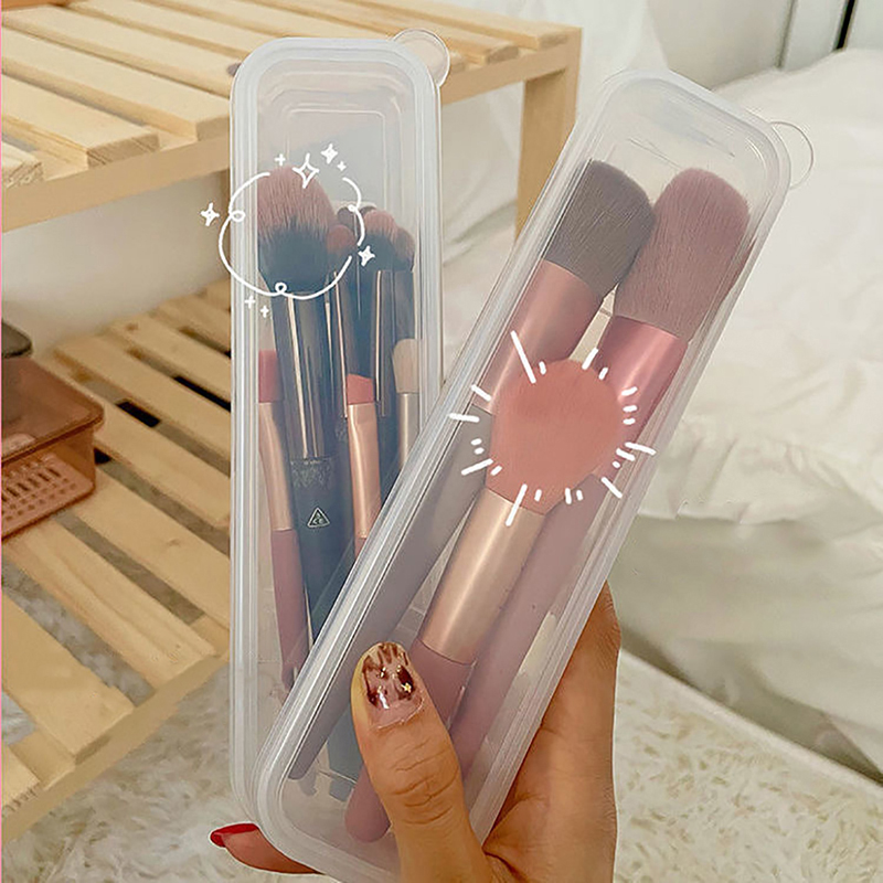 メイクブラシオーガナイザー透明カバー付き眉毛ペンシルボックス - Women Accessories Box のレビューと価格