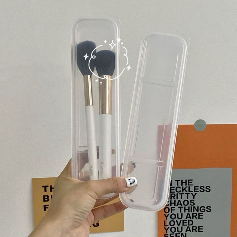 メイクブラシオーガナイザー透明カバー付き眉毛ペンシルボックス - Women Accessories Box のレビューと価格