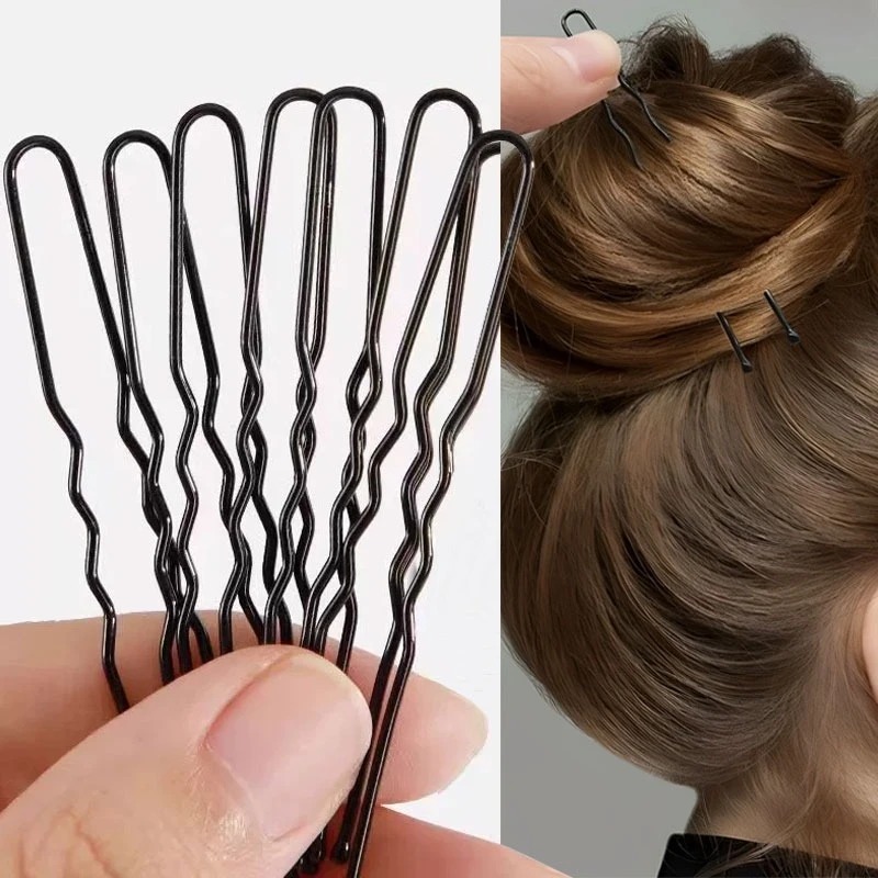 U 字型ヘアピンストレートヘアクリップ黒目に見えないヘアスタ - Women Accessories Wholesale China のレビューと価格
