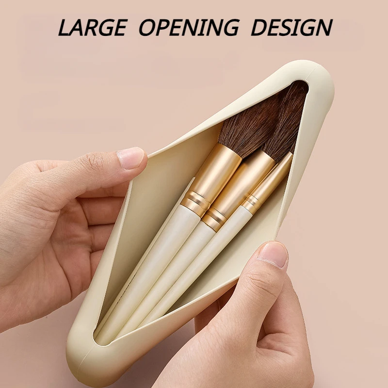 旅行化粧ブラシホルダーシリコーン化粧ブラシバッグ化粧スポンジ - Women Accessories Box のレビューと価格