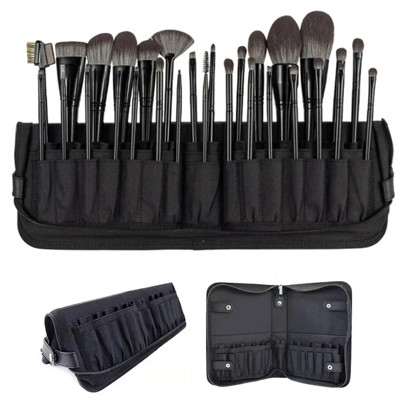 29/23 穴折りたたみ化粧ブラシバッグ女性化粧ブラシツール - Women Accessories Box のレビューと価格