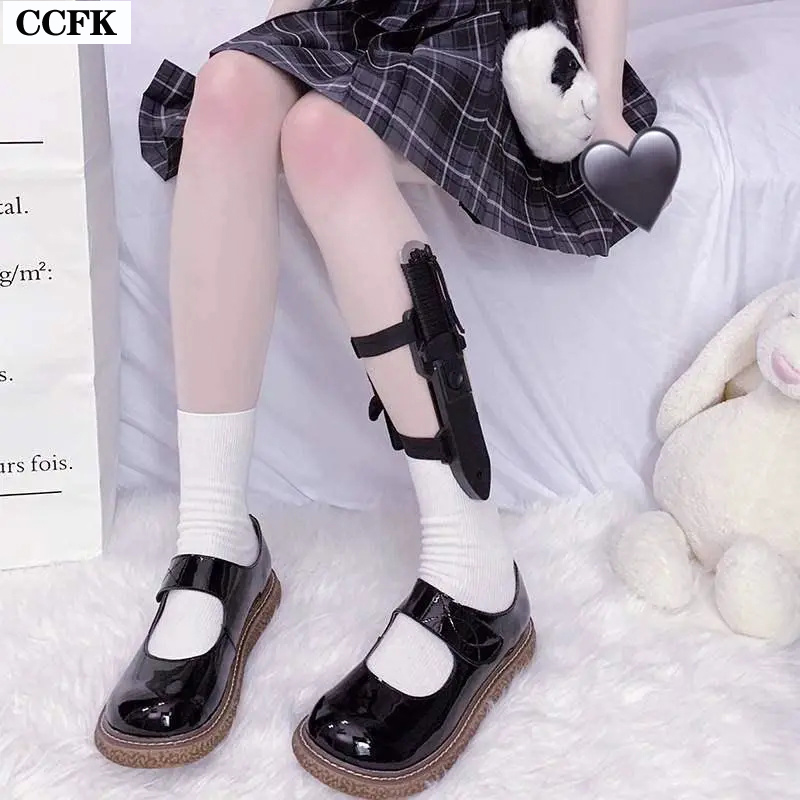 女の子のためのゴスレッグリング,ナイフプロテクター,原宿lo - Women'S Emo Accessories のレビューと価格