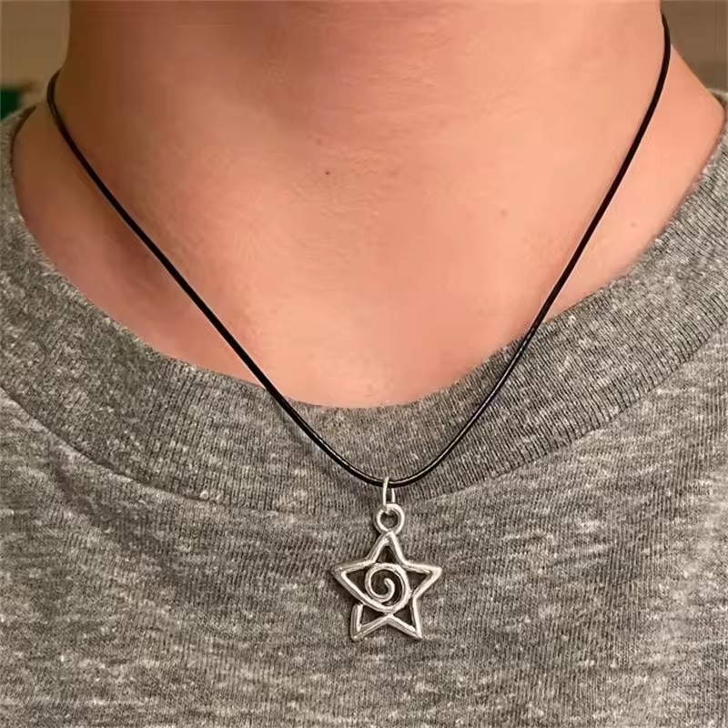 男性と女性のためのクロススターペンダントチェーンネックレス, - Women'S Emo Accessories のレビューと価格